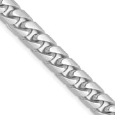 14k White Gold 6.25mm Solid Miami Cuban Chain