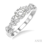 1/6 Ctw Diamond Semi-Mount Engagement Ring in 14K White Gold