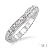 1/4 Ctw Diamond Wedding Band in 14K White Gold