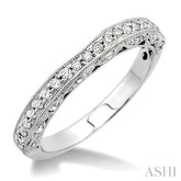 3/8 Ctw Round Cut Diamond Matching Wedding Band in 14K White Gold
