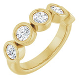 10K Yellow Gold 1 1/6 CTW Lab-Grown Diamond Anniversary Band