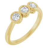 10K Yellow Gold 1/3 CTW Natural Diamond Anniversary Band
