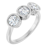 10K White Gold 1 3/8 CTW Natural Diamond Anniversary Band