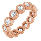 10K Rose Gold 1 1/2 CTW Lab-Grown Diamond Eternity Band Size 7