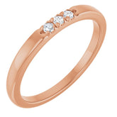 10K Rose Gold .05 CTW Natural Diamond Anniversary Band
