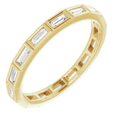 10K Yellow Gold 1/2 CTW Lab-Grown Diamond Eternity Band Size 8