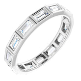 10K White Gold 1 3/8 CTW Lab-Grown Diamond Eternity Band Size 8.25
