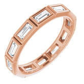 10K Rose Gold 1 1/4 CTW Lab-Grown Diamond Eternity Band Size 8.25