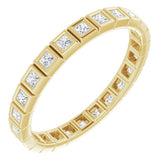 10K Yellow Gold 1/2 CTW Lab-Grown Diamond Eternity Band Size 8.25