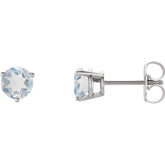 Sterling Silver Natural Blue Sheen Moonstone Earrings