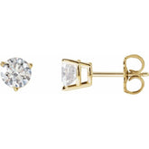 14K Yellow Gold 1 CTW Natural Diamond Earrings