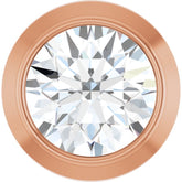14K Rose Gold 1/10 CT Lab-Grown Diamond Slide Pendant