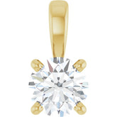 14K Yellow Gold 1/3 CT Lab-Grown Diamond Pendant