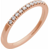14K Rose Gold 1/6 CTW Natural Diamond Stackable Ring