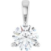 Sterling Silver 1/2 CTW Natural Diamond Pendant