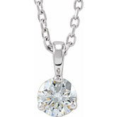 Sterling Silver 1/4 CTW Natural Diamond 18" Necklace