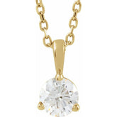 14K Yellow Gold 1/3 CTW Natural Diamond 18" Necklace