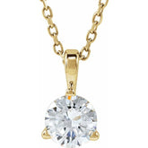 14K Yellow Gold 1/2 CTW Natural Diamond 18" Necklace