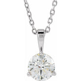 Platinum 5/8 CTW Natural Diamond 18" Necklace