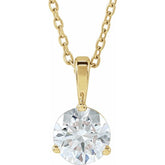14K Yellow Gold 3/4 CTW Natural Diamond 18" Necklace