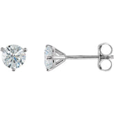 18K White Gold 3/4 CTW Natural Diamond Stud Earrings
