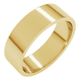 14K Yellow Gold 6 mm Flat Band Size 5
