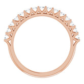 14K Rose 1/2 CTW Natural Diamond Anniversary Band