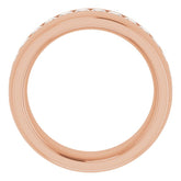 14K Rose 1 CTW Diamond Band