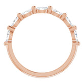 14K Rose 1/2 CTW Natural Diamond Anniversary Band