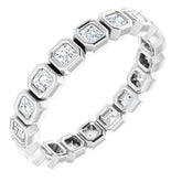 14K Rose 1 1/5 CTW Natural Diamond Eternity Band Size 7