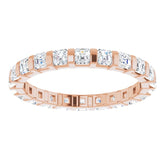 14K Rose 1 1/8 CTW Natural Diamond Eternity Band Size 5