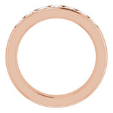 14K Rose 1 3/4 CTW Natural Diamond Band