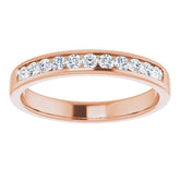 14K Rose 1/2 CTW Natural Diamond Band