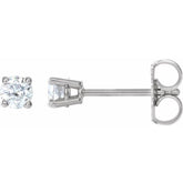 Platinum 1/4 CTW Natural Diamond Earrings
