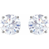 Platinum 2 CTW Natural Diamond Earrings