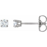 Platinum 1/5 CTW Natural Diamond Earrings