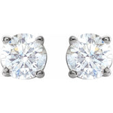 Platinum 1/2 CTW Natural Diamond Earrings