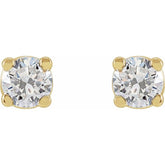 14K Yellow Gold 1/3 CTW Lab-Grown Diamond Earrings