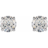 14K White 3/4 CTW Lab-Grown Diamond Earrings