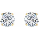 14K Yellow 2 CTW Lab-Grown Diamond Earrings