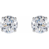 14K White Gold 1 1/2 CTW Lab-Grown Diamond Earrings