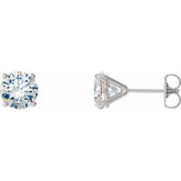 14K White Gold 5/8 CTW Lab-Grown Diamond 4-Prong Stud Earrings