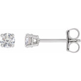 14K White 1/6 CTW Lab-Grown Diamond Earrings