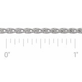 Sterling Silver 2.25 mm Wheat Chain by the Inch