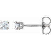 Platinum 1/6 CTW Natural Diamond Earrings