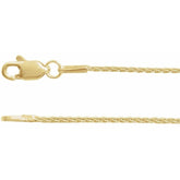 14K Yellow Gold-Filled 1.5 mm Wheat 24" Chain