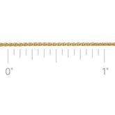 14K Yellow Gold-Filled 1.5 mm Wheat Chain by the Inch