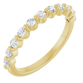 14K Yellow 1/2 CTW Lab-Grown Diamond Anniversary Band