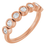 14K Rose 3/8 CTW Lab-Grown Diamond Anniversary Band