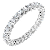 14K Rose 1 1/2 CTW Lab-Grown Diamond Eternity Band